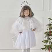 Ginger Ray White & Silver Sparkle Fairy Princess Tutu – Ages 5-7