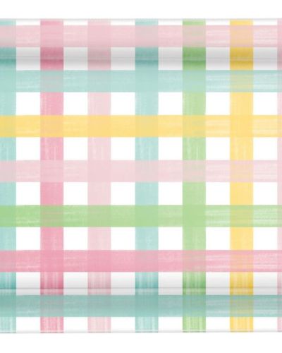 Gingham Melamine Handle Tray