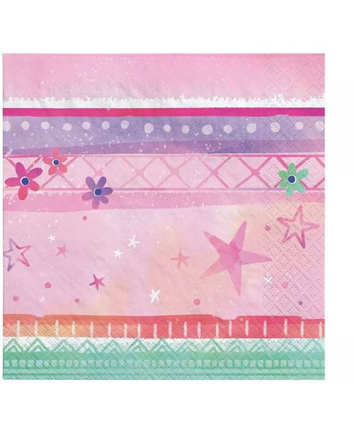 Festival Fun Beverage Napkins 16pk