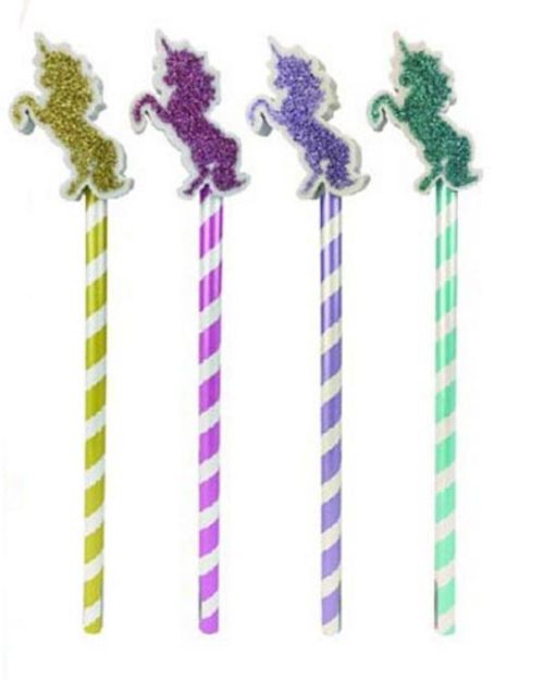 Glitter Unicorn Pencil & Eraser