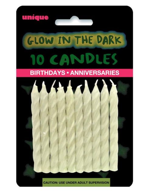 Glow in the Dark Candles 10pk