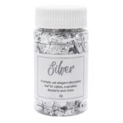 GoBake Decorative Silver Leaf Flakes