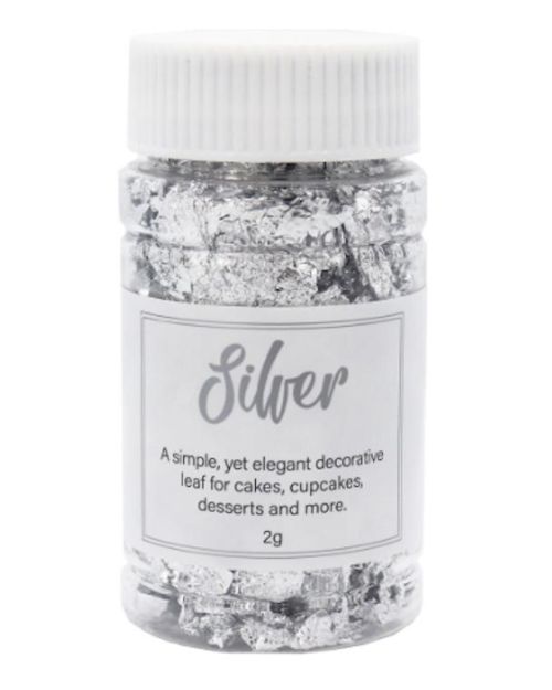 GoBake Decorative Silver Leaf Flakes