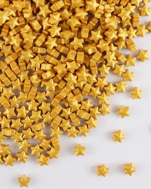 GoBake Gold Stars Shaped Sprinkles