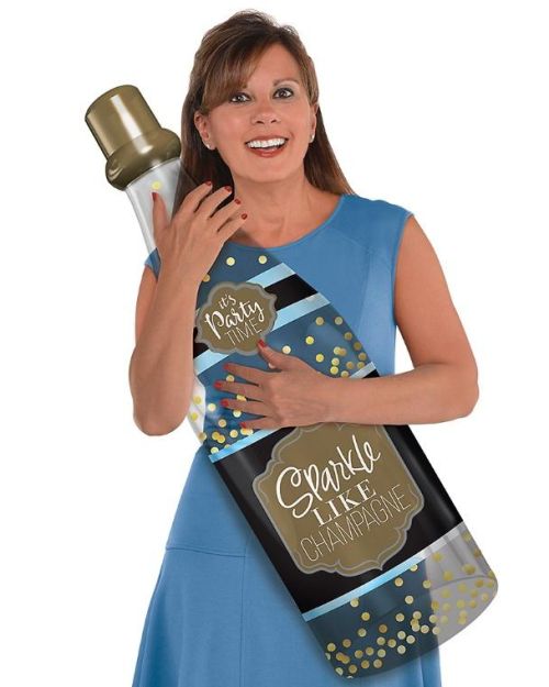 Golden Age Inflatable Champagne Bottle