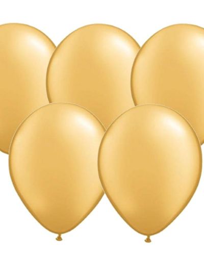 25pk Balloons – Gold