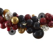 Gold Black & Deep Red Halloween Balloon Arch Kit