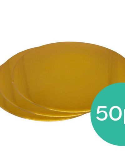 2mm Gold Cake Cards 7″ – 50pk