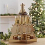 Gold Christmas Tree Treat & Drinks Stand