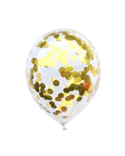 Gold Confetti Balloon – Single