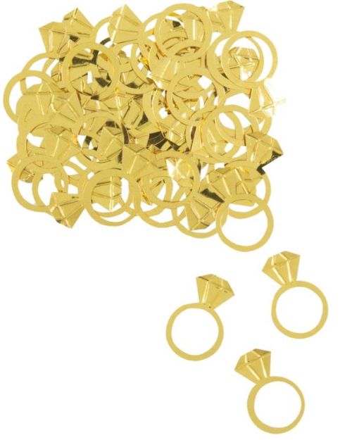 Gold Diamond Ring Confetti Scatters