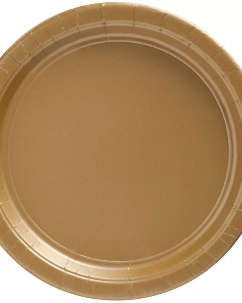 Gold Dinner Plates 20pk