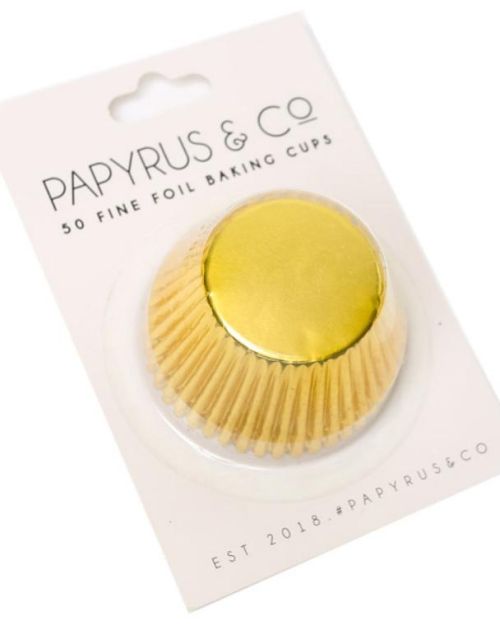 Gold Foil Cupcake Cases 50pk