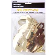 50th Anniversary Gold Foil Banner