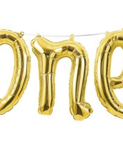 Foil Balloon Kit – Gold One