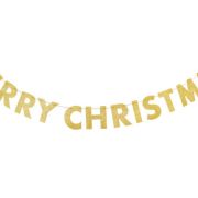Merry Christmas Glitter Letter Banner