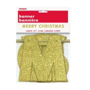 Merry Christmas Glitter Letter Banner