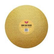 Gold Glitter Round Cake Board 10in