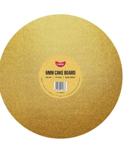 Gold Glitter Round Cake Board 10in