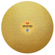 Gold Glitter Round Cake Board 14in