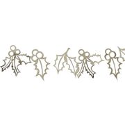 Gold Holly Christmas Garland