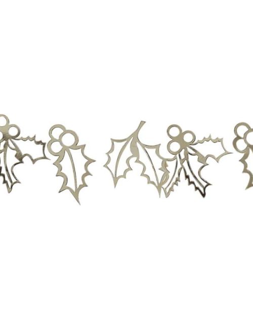 Gold Holly Christmas Garland