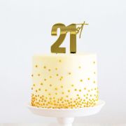 Gold Metal Cake Topper – 21st