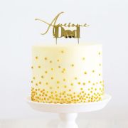 Gold Metal Cake Topper – Awesome Dad