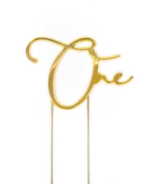 Gold Metal Cake Topper – One