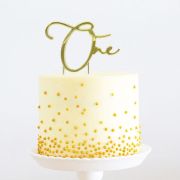 Gold Metal Cake Topper – One