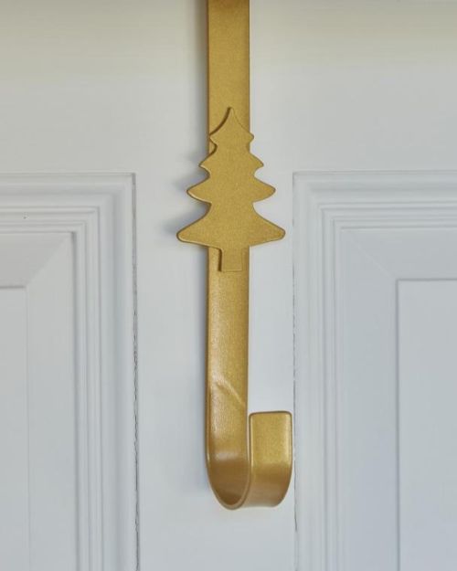 Gold Metal Christmas Wreath Hanger