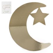 Gold Crescent Moon & Star Grazing Board