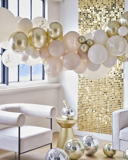 Gold and Neutral Balloon Arch Kit