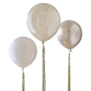 Gold and Neutral Balloon Bundle 3pk