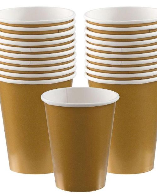 Paper Cups 20pk – Gold