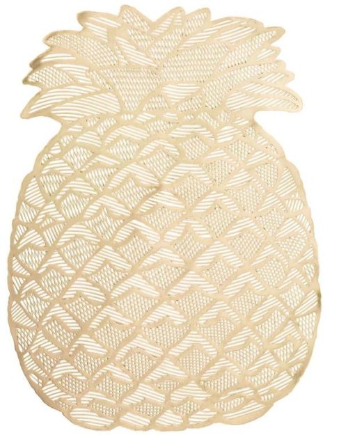 Gold Pineapple Placemat