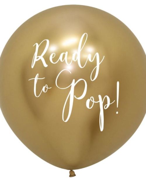 Reflex Gold Ready to Pop 60cm Balloon