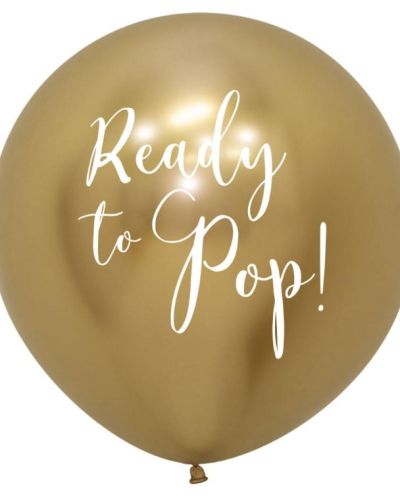 Reflex Gold Ready to Pop 60cm Balloon