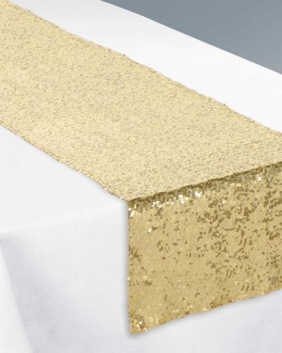 Gold Sequin Table Runner