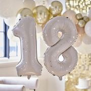 Gold Speckle 18 Foil Balloons