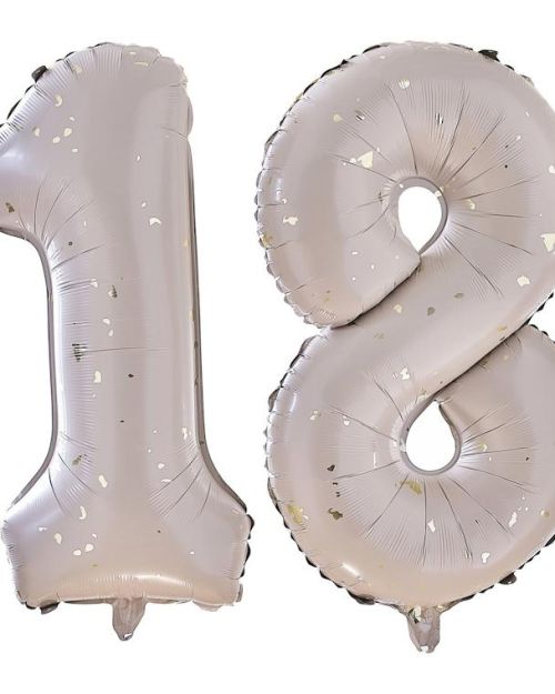 Gold Speckle 18 Foil Balloons