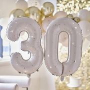 Gold Speckle 30 Foil Balloons