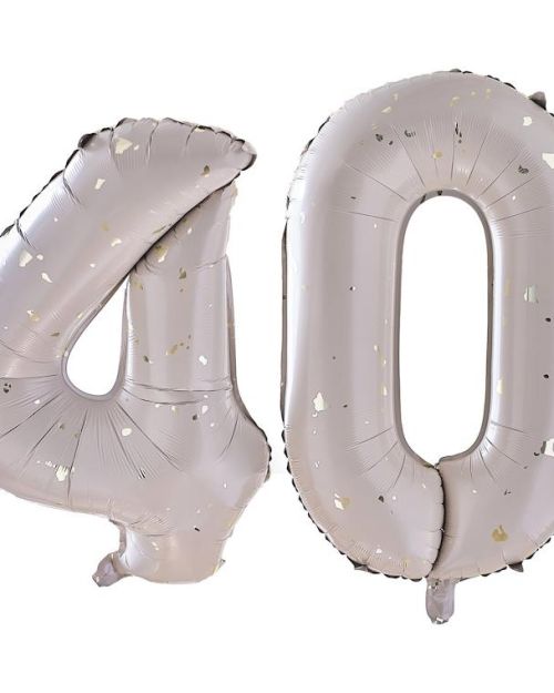 Gold Speckle 40 Foil Balloons
