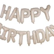 Gold Speckle Happy Birthday Balloon Bunting