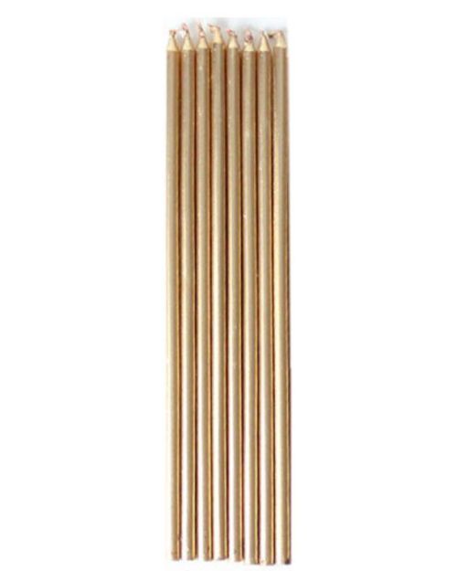 Gold Taper Candles 10pk