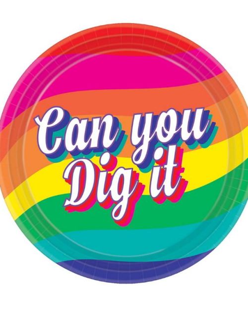 Good Vibes 70’s Lunch Plates 8pk