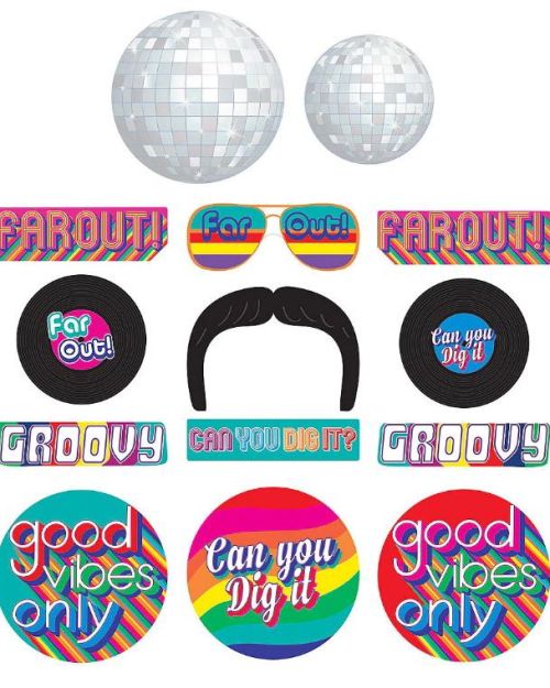 Good Vibes 70’s Cutouts 30pk