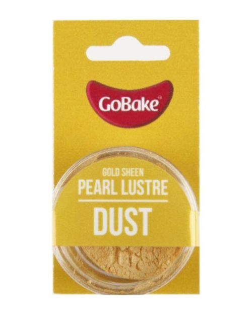 Go Bake Pearl Lustre Dust – Gold Sheen