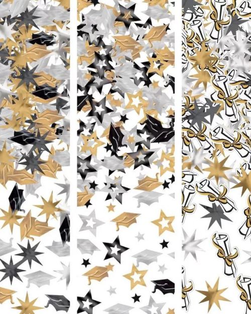 Graduation Caps & Stars Table Scatters