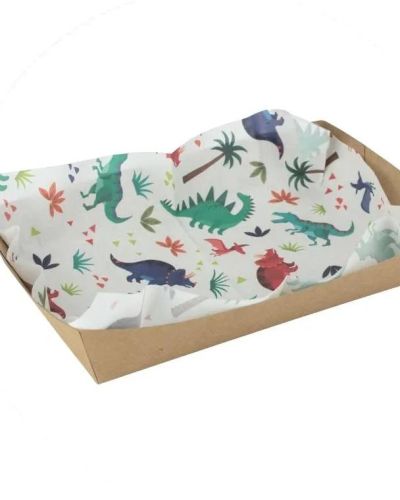 Grease Proof Paper 8pk – Dinosaur